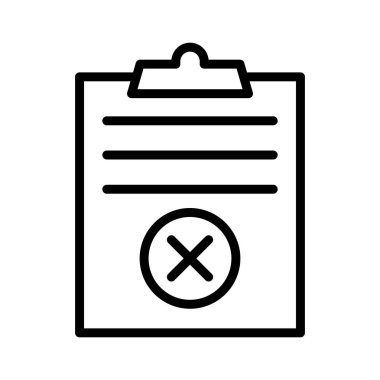 proje ince çizgi vektör simgesini iptal etme