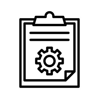 proje ayar ince çizgi vektör simgesi