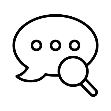 arama metni ince çizgi vektör simgesi