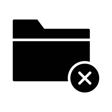 klasör glyph düz vektör simgesiiptal 