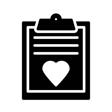 favori proje glyph düz vektör simgesi