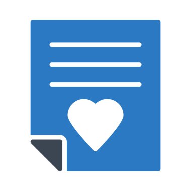 favori dosya glyph renk vektör simgesi 