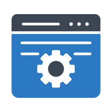 tarayıcı ayarı glyph renk vektör simgesi 