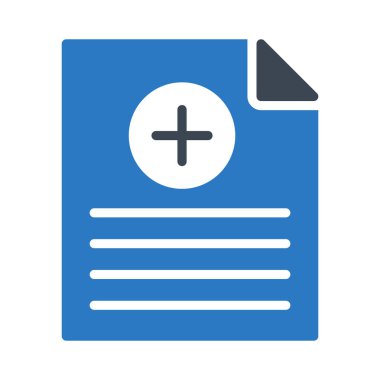 dosya glyph renk vektör simgesi ekle 