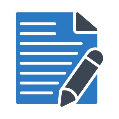 dosya glyph renk vektör simgesini edit 