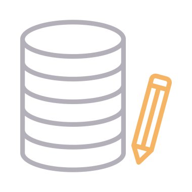 sunucu rengi ince çizgi vektör simgesini düzenle 