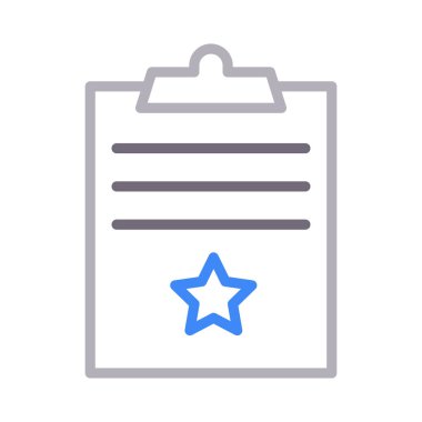 favori proje renk ince çizgi vektör simgesi 