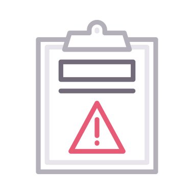 hata proje renk ince çizgi vektör simgesi 