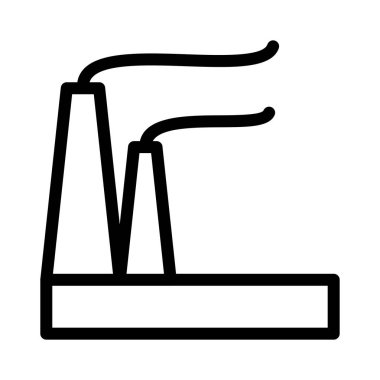 endüstri ince çizgi vektör simgesi