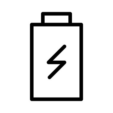 pil ince çizgi vektör simgesi