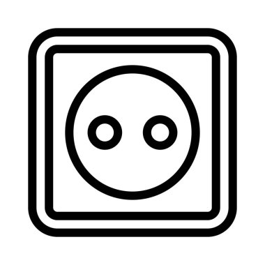 eklenti ince çizgi vektör simgesi