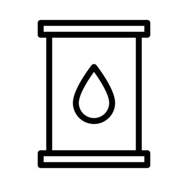 yağ ince çizgi vektör simgesi