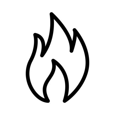 alev ince hat vektör simge