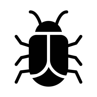 hata glyph düz vektör simgesi