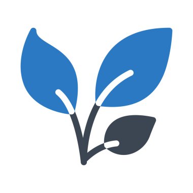 Eko glyph renk vektör simgesi