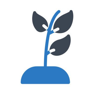 bitki glyph renk vektör simgesi