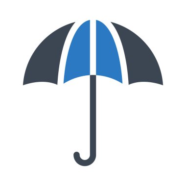 şemsiye glyph renk vektör simgesi