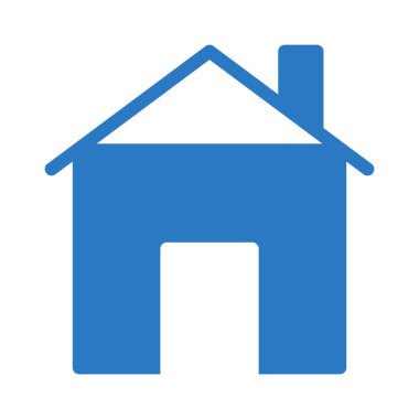 ev glyph renk vektör simgesi