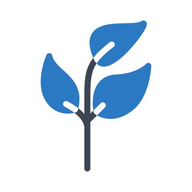 yaprak glyph renk vektör simgesi