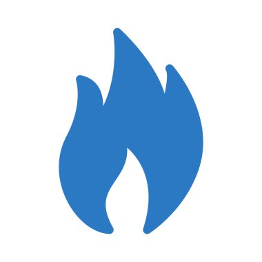 alev glyph renk vektör simgesi