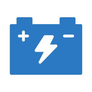 akümülatör glyph renk vektör simgesi