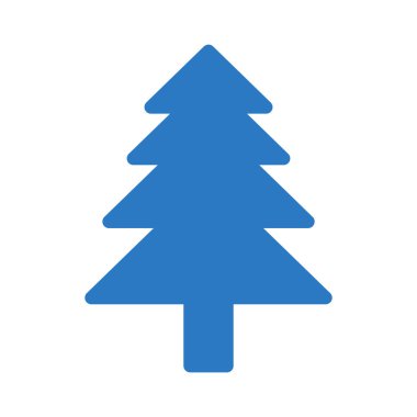 ağaç glyph renk vektör simgesi