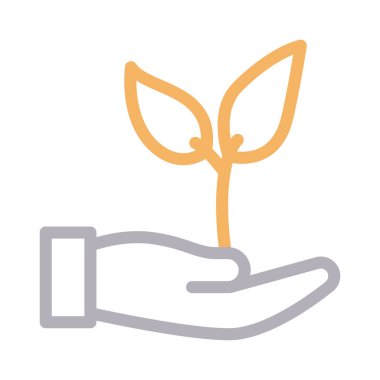 büyüme ince renk çizgisi vektör simgesi