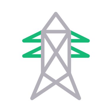 kule ince renk çizgisi vektör simgesi