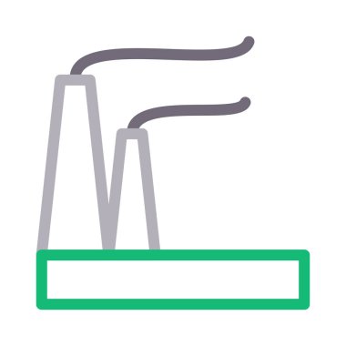 endüstri ince renk çizgisi vektör simgesi