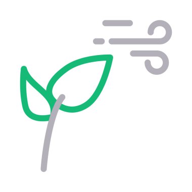 ince renk çizgisi vektör simgesi üfleme