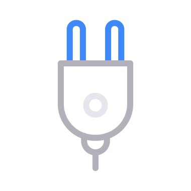 konektör ince renk çizgisi vektör simgesi