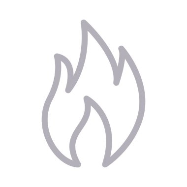 alev ince renk çizgisi vektör simgesi