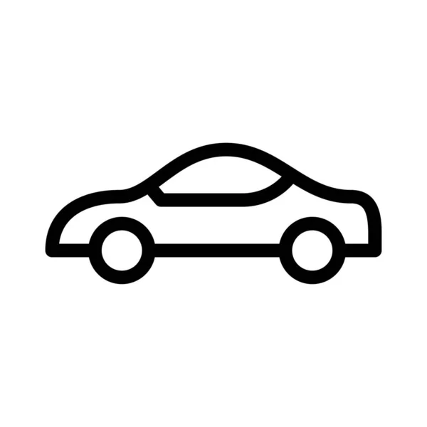 Car Thin Line Vector Icon — Stock Vector