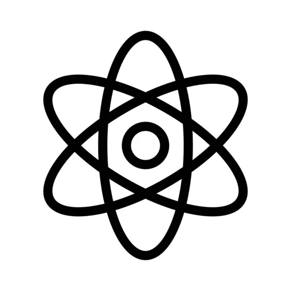 Atom Nce Satır Vektörü Simgesi — Stok Vektör