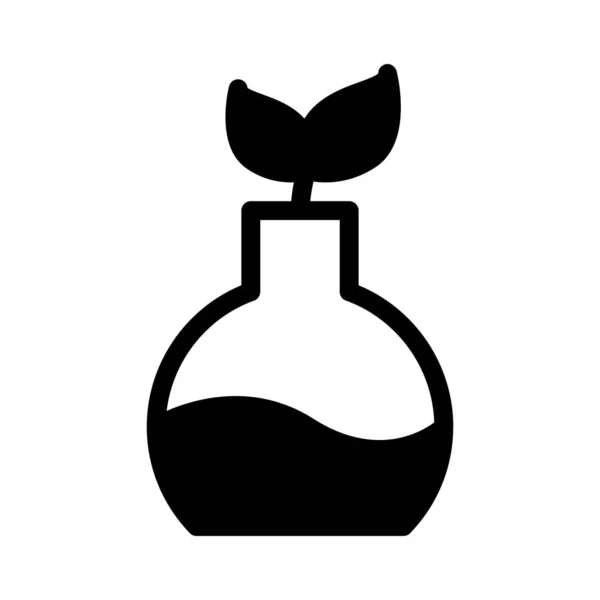 Ikona Liść Laboratorium Płaski Wektor — Wektor stockowy