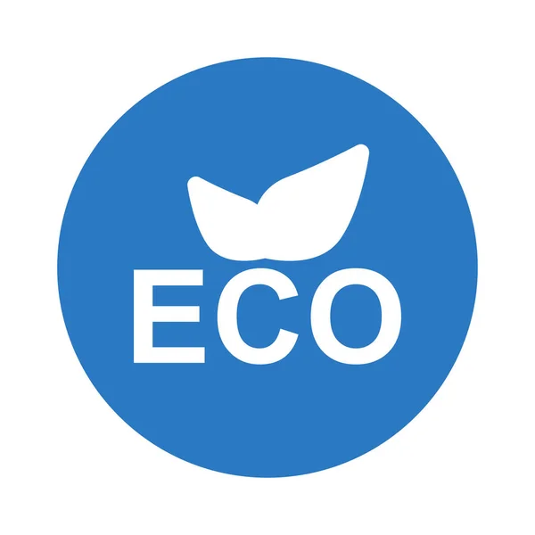 Eco Glyph Färg Vektor Ikon — Stock vektor