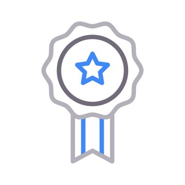 ödül ince renk çizgisi vektör simgesi