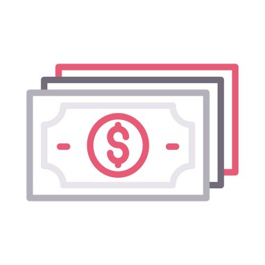 nakit ince renk çizgisi vektör simgesi