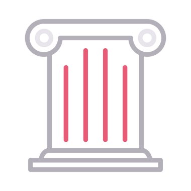 tarih ince renk çizgisi vektör simgesi