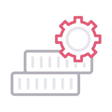 ince renk çizgisi vektör simgesi ayar coins