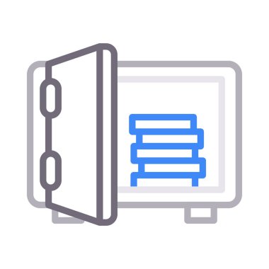 soyunma ince renk çizgisi vektör simgesi