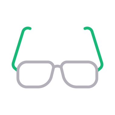 gözlük ince renk çizgisi vektör simgesi