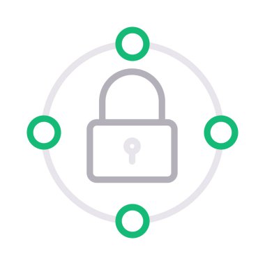 özel ince renk çizgisi vektör simgesi