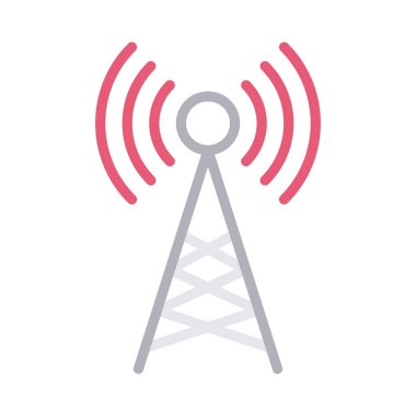 kule ince renk çizgisi vektör simgesi