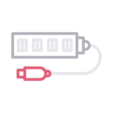 ince renk çizgisi vektör simgesini bağlayın