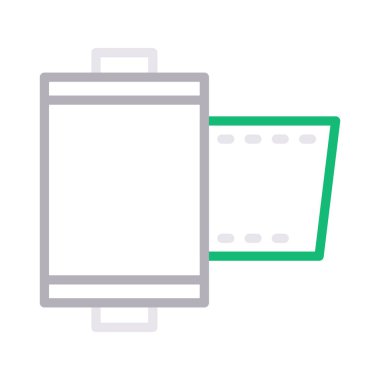 makara ince renk çizgisi vektör simgesi