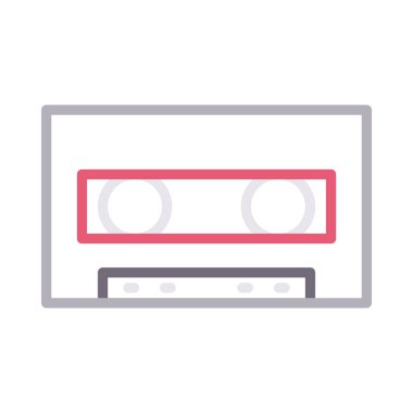 bant ince renk çizgisi vektör simgesi