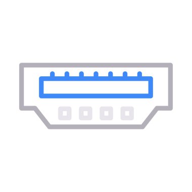 ram ince renk çizgisi vektör simgesi