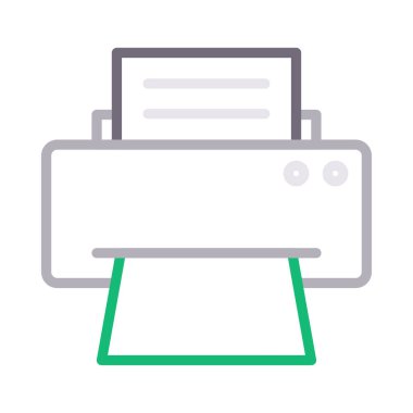 faks ince renk çizgisi vektör simgesi