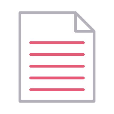 belge ince renk çizgisi vektör simgesi